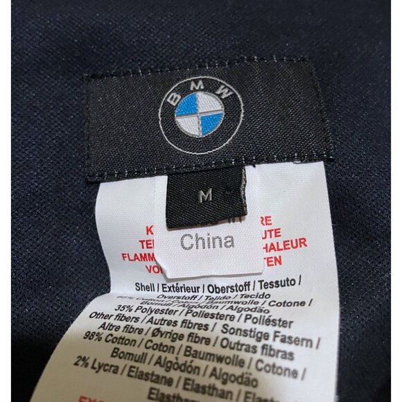 BMW Motorsport Full Zip Jacket Mens M Oversized Soft Shell Blue Track Racing - Picture 8 of 10
